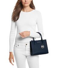 MICHAEL KORS MERCER Handbag, with shoulder strap, in leather navy - Women&rsquo;s Bags - 3