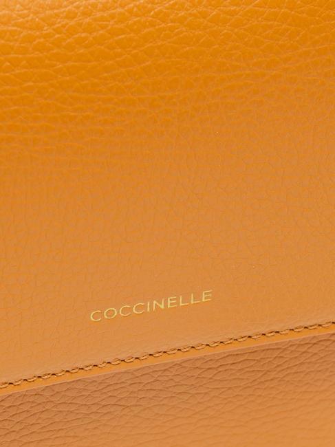 ANNE Mini bag with flap in hammered leather paprika - Women’s Bags