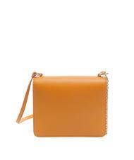 COCCINELLE ANNE Mini bag with flap in hammered leather paprika - Women’s Bags - 3