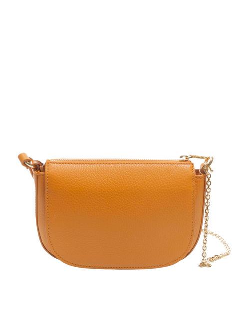 ANNE Mini shoulder bag in hammered leather paprika - Women’s Bags