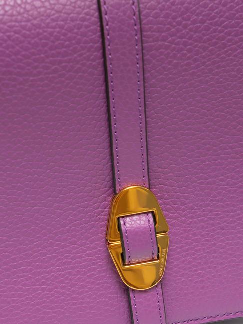 COSIMA Hammered leather shoulder bag dahlia - Women’s Bags