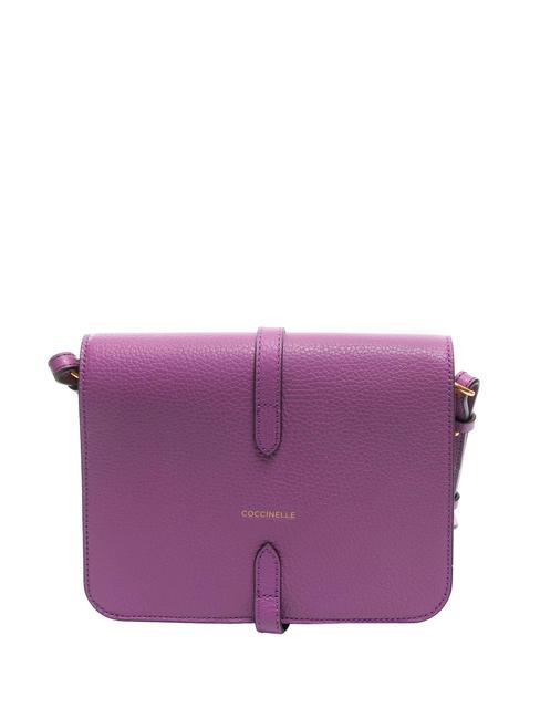 COSIMA Hammered leather shoulder bag dahlia - Women’s Bags