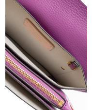 COCCINELLE COSIMA Hammered leather shoulder bag dahlia - Women’s Bags - 6