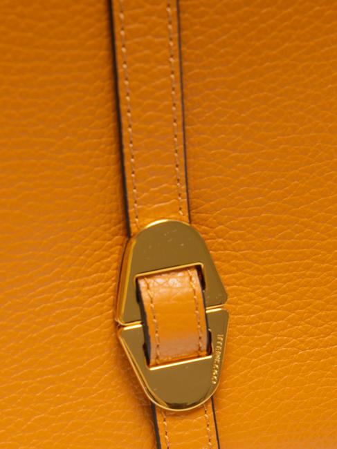 COSIMA Hammered leather shoulder bag paprika - Women’s Bags