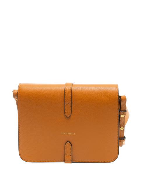 COSIMA Hammered leather shoulder bag paprika - Women’s Bags