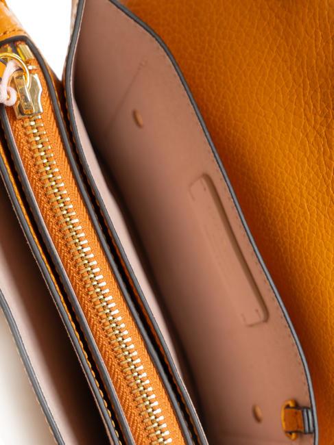 COSIMA Hammered leather shoulder bag paprika - Women’s Bags