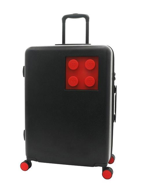 SIGNATURE Medium size trolley black red - Rigid Trolley Cases