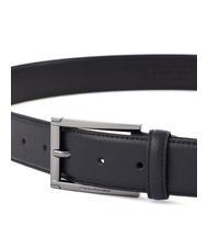 PIQUADRO MODUS RESTYLING Leather belt Black - Belts - 3