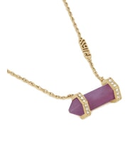 GUESS GOOD VIBES Necklace with stone yellow gold/amethyst - Necklaces - 2