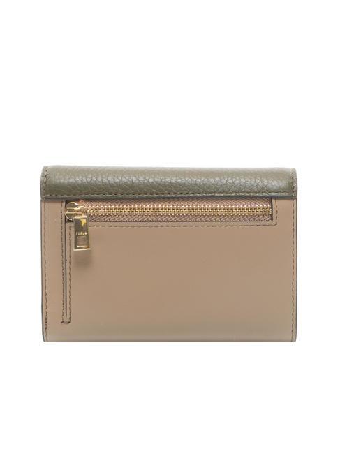 PRIMULA Leather wallet sage c+greige+cognac h int. - Women’s Wallets