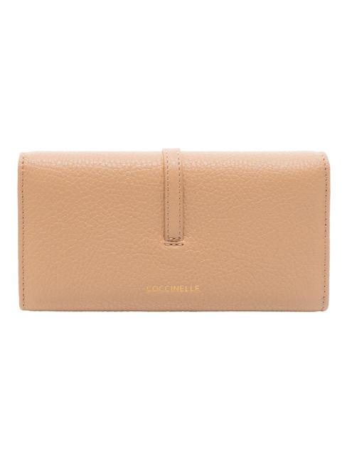 CHERRY  Pebbled leather wallet toasted - Women’s Wallets