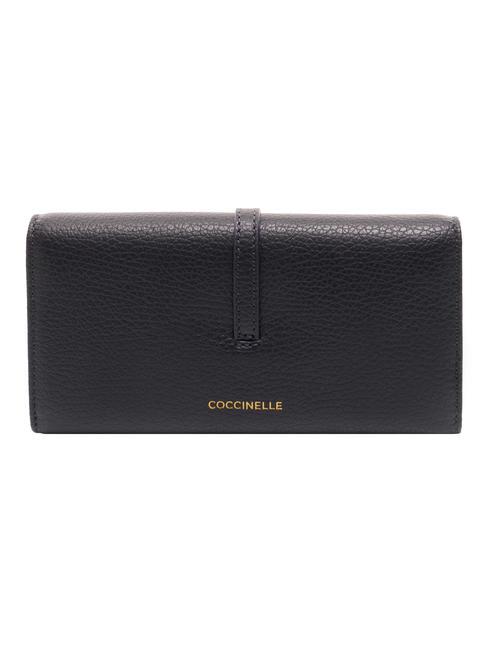 CHERRY  Pebbled leather wallet midnight blue - Women’s Wallets