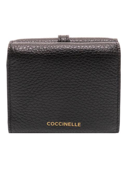 CHERRY Mini leather wallet Black - Women’s Wallets