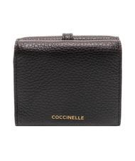 COCCINELLE CHERRY Mini leather wallet Black - Women’s Wallets - 4