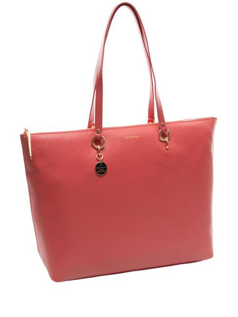 ALPHA  Leather shopping bag cranberries - Women’s Bags
