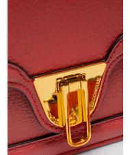 COCCINELLE NEW MARVIN TWIST Micro shoulder bag, in leather cranberries - Women’s Bags - 5