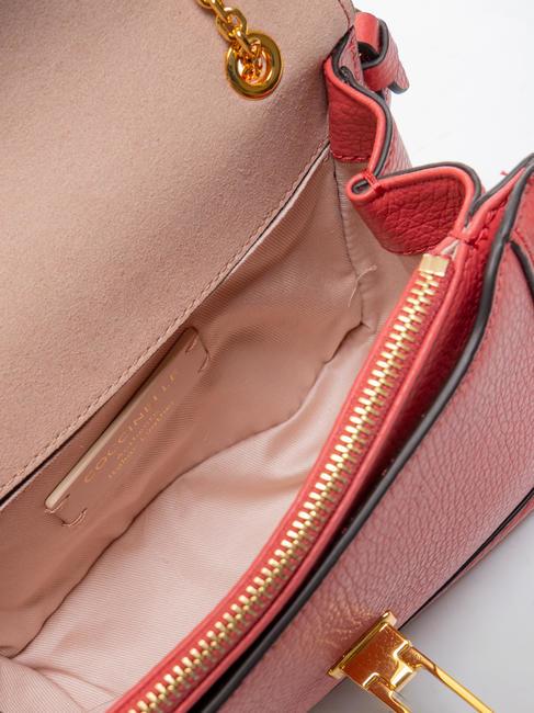 NEW MARVIN TWIST Micro shoulder bag, in leather cranberries - Women’s Bags