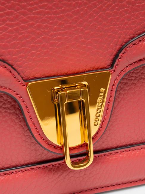 NEW MARVIN TWIST  Shoulder bag, in leather cranberries - Women’s Bags