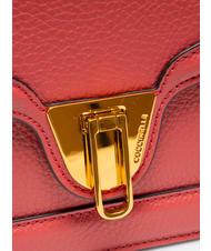 COCCINELLE NEW MARVIN TWIST  Shoulder bag, in leather cranberries - Women’s Bags - 5