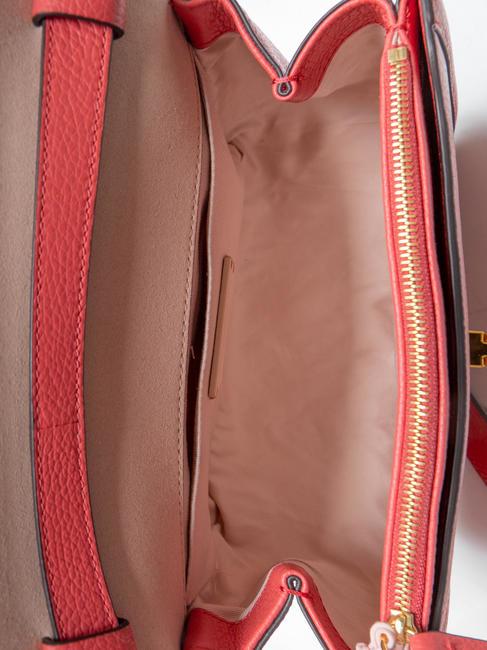 NEW MARVIN TWIST  Shoulder bag, in leather cranberries - Women’s Bags