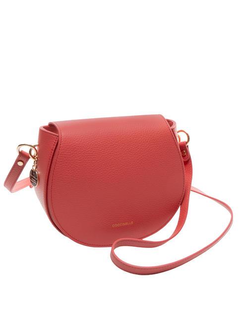 ALPHA  Mini shoulder bag, in leather cranberries - Women&rsquo;s Bags