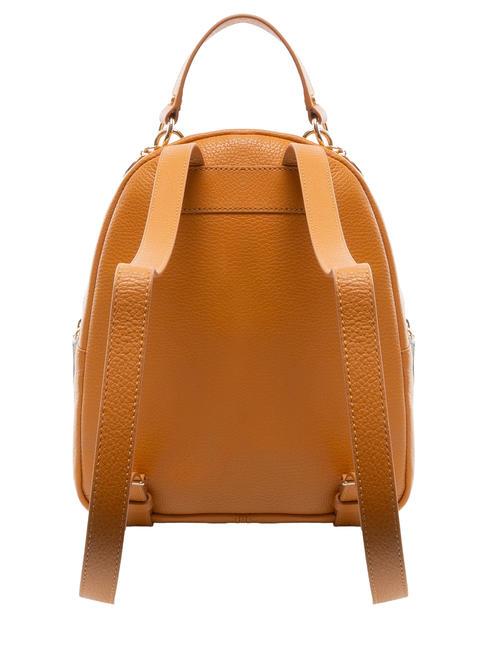 ALPHA Hammered leather backpack paprika - Women’s Bags