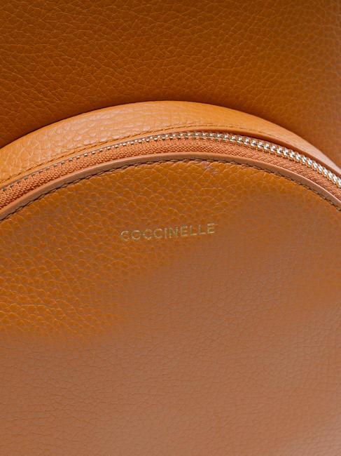 ALPHA Hammered leather backpack paprika - Women’s Bags