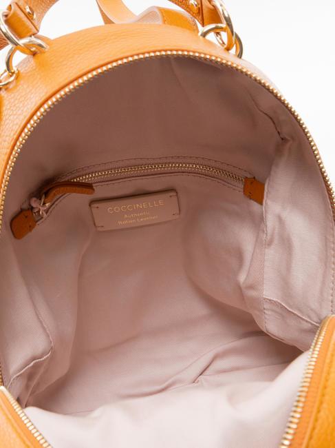 ALPHA Hammered leather backpack paprika - Women’s Bags