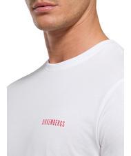 BIKKEMBERGS VERTICAL STRIPES Cotton T-Shirt white - T-shirt - 3