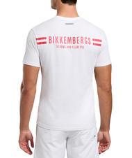 BIKKEMBERGS VERTICAL STRIPES Cotton T-Shirt white - T-shirt - 2
