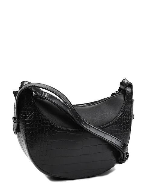 TIRAMISU Croc print shoulder bag Black - Women’s Bags