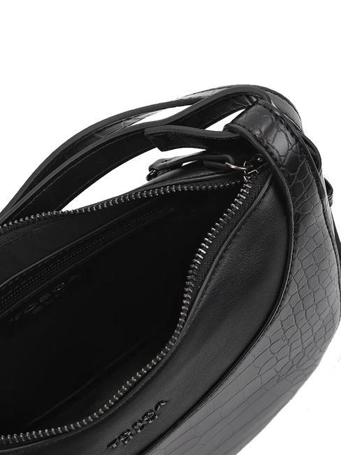 TIRAMISU Croc print shoulder bag Black - Women’s Bags