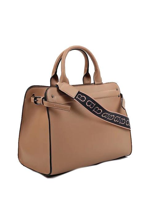TB LOGO Briefcase bag with shoulder strap BEIGE - Women’s Bags
