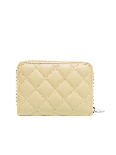 REBECCA Zip around quilted wallet pale lime - Women’s Wallets