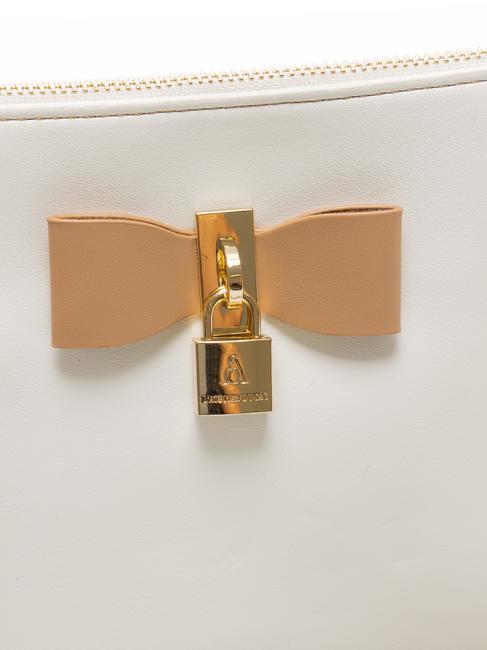 LA LA LAND Flat shoulder clutch bag white/tan - Women’s Bags