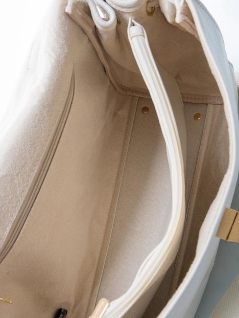 MIA Briefcase bag with shoulder strap off white - Women’s Bags