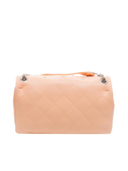REBECCA Quilted bag with flap peach - Women’s Bags