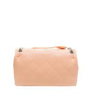 L'ATELIER DU SAC REBECCA Quilted bag with flap peach - Women’s Bags - 4