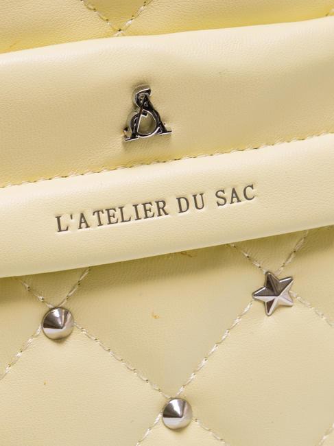 REBECCA Quilted backpack pale lime - Women’s Bags