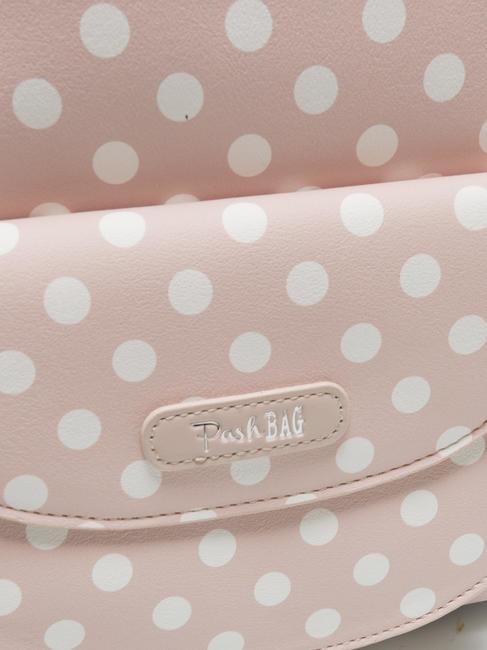 LADY Polka dot backpack with scarf sand/white - Women’s Bags