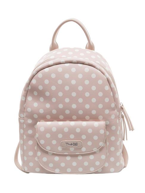 LADY Polka dot backpack with scarf sand/white - Women’s Bags