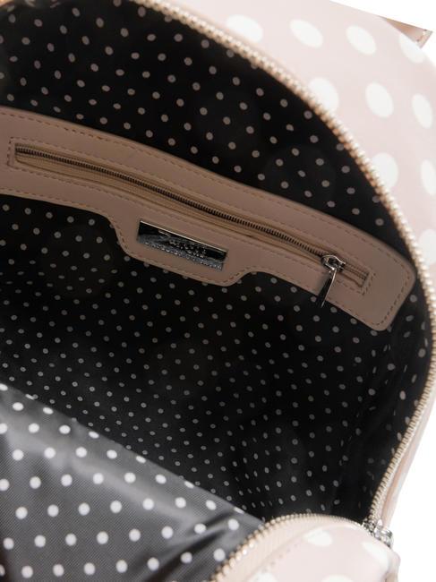 LADY Polka dot backpack with scarf sand/white - Women’s Bags