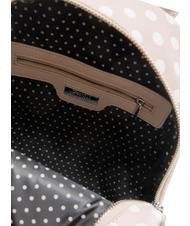 PASH BAG LADY Polka dot backpack with scarf sand/white - Women’s Bags - 6