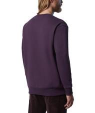 NORTH SAILS LETTERING LOGO Cotton crewneck sweatshirt dark plum - Sweatshirts - 2