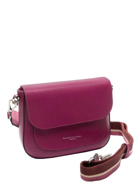 ALLY  Mini shoulder bag, in leather hot pink - Women&rsquo;s Bags