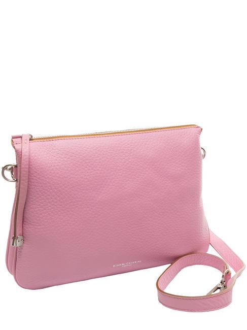 MIA Hammered leather bag with shoulder strap rosa-nature - Women’s Bags