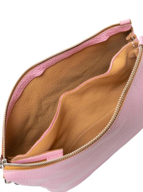 MIA Hammered leather bag with shoulder strap rosa-nature - Women’s Bags