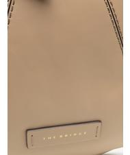 THE BRIDGE BRIGIDA Leather shoulder hobo bag natural abb. gold - Women’s Bags - 3