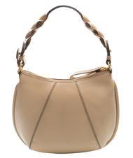 THE BRIDGE BRIGIDA Leather shoulder hobo bag natural abb. gold - Women’s Bags - 4