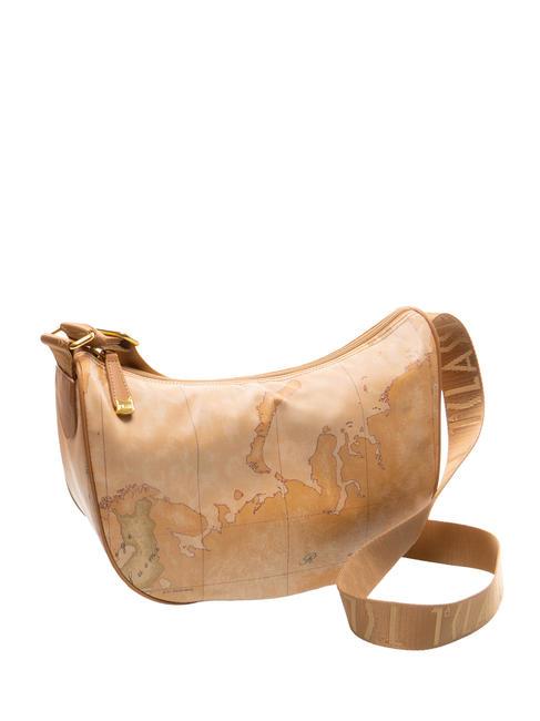 GEO CLASSIC Medium shoulder crescent bag NATURAL - Women’s Bags